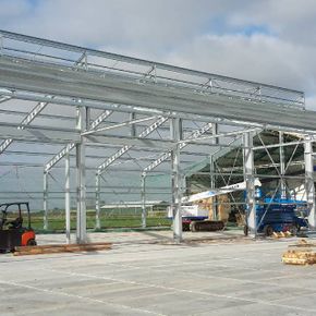 Bouw van stal